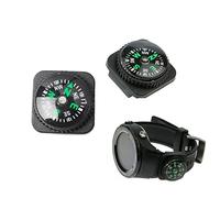 JINGYAN Bussole Mini Compass Portable North Navigation Button for Bracelet Bag Watch Strap Accessories Survival Outdoor Hiking Kit 1 Piece