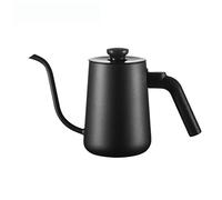 JINGYAN Caffettiere Caffettiera Manuale rovesciata in Acciaio Inossidabile da 650 ml Caffettiera a Collo di Cigno(Schwarz)