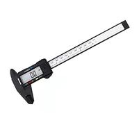 JINGYAN Calibri a corsoio 150mm Electronic Digital Caliper Carbon Fiber Dial Vernier Gauge Micrometer Measuring Tool Ruler 0.1mm(Black0-150mm)