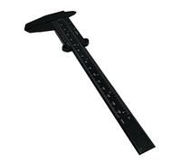 JINGYAN Calibri a corsoio Home Vernier Caliper Metal Calipers Gauge Measuring Tools Plastic Double Scale Student Ruler(Schwarz)