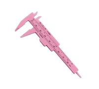 JINGYAN Calibri a corsoio Plastic Vernier Caliper Aperture Depth Diameter Measure Tool Woodworking Metalworking Micrometer(Pink)