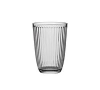 JINGYAN Calici da acqua 240/310/400ml Glass Handmade Ripple Milk Juice Cup Ice Beer Vertical Stripe Water Cocktail(400ML)