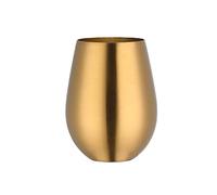 JINGYAN Calici da acqua 500ml Stainless Steel Beer Mugs Gold Wine Tumbler Cups For Cocktail Coffe Cup Metal Drinking Mug for Bar Drinkware Coffee(Gold)