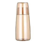 JINGYAN Calici da acqua Bottiglia d'acqua in vetro con set di tazze Bicchieri da comodino Caraffa bicchiere Brocca per bevande al latte Tè