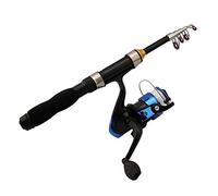 JINGYAN Canne da pesca Canne da pesca/bobine, Canna e bobina Combos, portatile telescopica canna in fibra di vetro Spiaggia Viaggi filatura Rod 1 .2 .5 .7 .9M(1.9M)