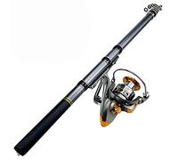 JINGYAN Canne da pesca High Cost-effective Spinning Rod Fishing Reel Set Long-throwing 1.5-3.0M Left And Right Handle Interchangeable(2.4 m)