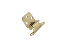 JINGYAN Cardini per porte 2pcs Self-closing cabinet hinges Brushed nickel Variable overlay door Face mount black