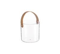 JINGYAN Carrelli portafrutta Plastic Clear Ice Bucket with Hand Strap for Wine Champagne Beer Cooling Effect Portable Fruit Storage Basket Durable(S)