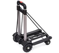 JINGYAN Carrelli portaoggetti da cucina 50kg Heavy Duty Foldable Hand Sack Wheel Trolley Folding Truck Barrow Cart Travel Luggage Shopping Cart Portable Home Use Car