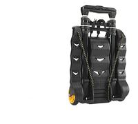 JINGYAN Carrelli portaoggetti da cucina Carrello portante in lega di alluminio della spesa pieghevole Rimorchio per bagagli Asta trazione regolabile(Wave shape)