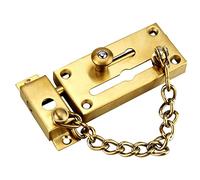 JINGYAN Catene di sicurezza per porte Safe, practical, stable, and strong lock. Room safety chain. Hotel door Theft-proof(Golden)