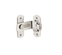 JINGYAN Catene di sicurezza per porte Sliding Door Chain Locks 90 Degree Hasp Latches Stainless Steel Security Tools Hardware For Window Cabinet Hotel Home Bathroom(K)