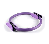 JINGYAN Cerchi Fitness Yoga Ring Kit Professional Pilates Muscle Exercise Magic Circle Wrap Slimming Body Building Fitness Accessories(Purple)