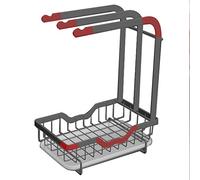 JINGYAN Cestelli sottolavello Kitchen Accessories Storage Rack Towel Sponge Drain Rack Rag Hanger 5 Pieces of 25X25 Cleaning Cloth After Payment,