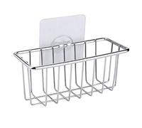 JINGYAN Cestelli sottolavello Kitchen Racks Durable Practical Stainless Steel Sponge Holders Sink Caddy Drain Shelf Sponge Storages Organizer for Still Life