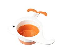 JINGYAN Cestello di Scarico Cucina Lavello Cestino di Scarico Carino Balena Scolapiatti per La Casa Appeso Scolapiatti Frutta Verdura Scolapiatti Filtro Cibo Lavello Rack(White)