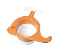 JINGYAN Cestello di Scarico Cucina Lavello Cestino di Scarico Carino Balena Scolapiatti per La Casa Appeso Scolapiatti Frutta Verdura Scolapiatti Filtro Cibo Lavello Rack(Orange)