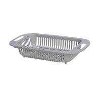 JINGYAN Cestello di Scarico Scolapiatti a Scomparsa Gadget da Cucina creatività Stoviglie Asciugatrice Lavaggio Verdure Bacino della Frutta Cestello Filtro Casa Conservazione degli Alimenti(Gray)