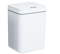 JINGYAN Cestini per la carta 12-16L Smart Trash Can Sensore automatico Pattumiera elettrica impermeabile Cestino per cucina Bagno Riciclaggio spazzatura(White,14L)