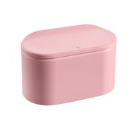 JINGYAN Cestini per la Carta Trash Can Plastic Desktop Mini Trash Can Mini Solid Desktop Trash Can(Pink)