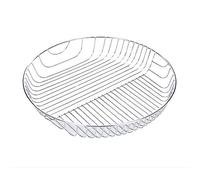 JINGYAN Cesto di frutta e piatto di frutta Cestino di frutta di arte di ferro per la famiglia Round Fruit Basket Fruit Storage Basket moderno semplice oro/argento(Silver)