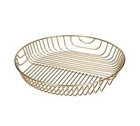 JINGYAN Cesto di frutta e piatto di frutta Cestino di frutta di arte di ferro per la famiglia Round Fruit Basket Fruit Storage Basket moderno semplice oro/argento(Gold)