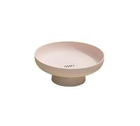 JINGYAN Cesto di frutta e piatto di frutta Fruit Dish Round Drain Fruit Basket Modern Style Container for Kitchen Counter Table Centerpiece Decorative Home Decor(Pink)