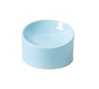 JINGYAN Ciotole per Cani Ceramic Bowl with Oblique Mouth And Shallow Mouth Pet Bowl(Blue)