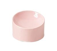 JINGYAN Ciotole per Cani Ceramic Bowl with Oblique Mouth And Shallow Mouth Pet Bowl(Pink)