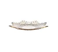 JINGYAN Ciotole Quadri a Quattro Stelle Trasparente Trasparente Snack Bowl Home Soggiorno Tavolino Tavolo da caffè Decorazione Creativa Stoviglie da Cucina(Fruit Plate B)