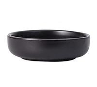 JINGYAN Ciotole Sauce Dishes Dish Soy Bowls for Dipping Ceramic Small Side Bowl Set Round Porcelain Dinnerware(Schwarz)