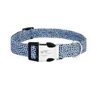 JINGYAN Collari Customized Dog Collar DIY Name Pet Collar Engraved ID Tag Nameplate for Small Medium Large Dogs(Blue,Medium)