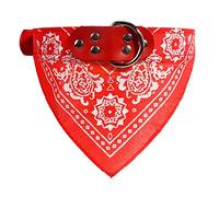 JINGYAN Collari Pet Collars with Print Scarf Cute Adjustable Small Dog Collar Neckerchief Puppy Pet Slobber Towel Cat Accessories(Rouge,XX-Large)
