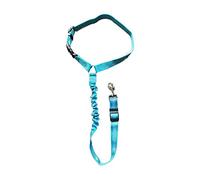 JINGYAN Collari Standard per Cani Nylon Pet Seat Belt Solid Color Lead Leash Backseat Adjustable Dog Harness Collar Pet Accessories(Blue)