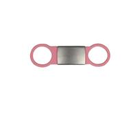 JINGYAN Collari Standard per Cani Pet Dog Tag Silicone Stainless Steel Dog ID Tag Engraved Dog Collar Anti-Lost Pet Nameplate Tags for Dog Cat Tensile Rubber(Rouge)
