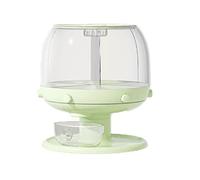 JINGYAN Contenitori per cereali Large Food Storage Container 360° Rotating Rice Barrels Sealed Cereal Dispenser Tank Grain Box Kitchen