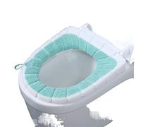 JINGYAN Copriwater Coprisedile per WC Bagno Cuscino per WC in Peluche Universale Famiglia Caldo Morbido Addensare Coprisedile per WC Scaldavivande Tappetino per Sgabello(Green)