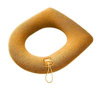 JINGYAN Copriwater Coprisedile per WC Morbido Universale Coprisedili Imbottiti estensibili con Manico(Yellow)