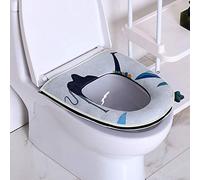 JINGYAN Copriwater Universale Grande WC Cestino per la casa Four Seasons Impermeabile Sedile Water Guarnizione Invernale Sedile WC Cestino(Camel)
