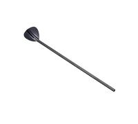 JINGYAN Cucchiai da cucina Spoons Drinking Straw Tea Tools Strainer For Coffee Juice Tea Scoop Stirring Spoon(Schwarz)