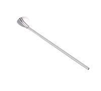 JINGYAN Cucchiai da cucina Spoons Drinking Straw Tea Tools Strainer For Coffee Juice Tea Scoop Stirring Spoon(Silver)
