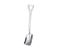 JINGYAN Cucchiai da cucina Spoons TeaSpoons Coffee Spoon for Ice Cream Dessert Scoop Tableware Cutlery(Silver)