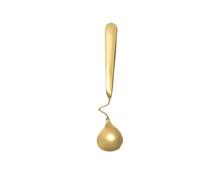 JINGYAN Cucchiai da cucina Teaspoon Coffee Mixing Spoon Sugar Dessert Ice Cream Scoop Tableware Kitchen(Gold)
