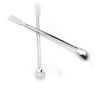 JINGYAN Cucchiaini da caffè 1 PCS 20cm Length Double End Reagent Stainless Steel Lab Sampling Spoon Spatula for Kitchen Gadget Tools