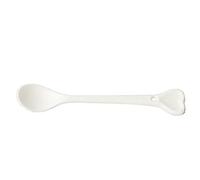 JINGYAN Cucchiaini da caffè 1pc Pure White Porcelain Spoons Mini Kitchen Ceramic Tea Coffee Sugar Dessert Ice Cream Spoon Bone Flatware