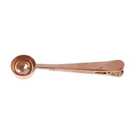 JINGYAN Cucchiaini da caffè 1Pcs Stainless Steel Coffee Spoon With Sealing Clip Ice Cream Tea Milk Powder Kitchen Accessories Wholesale(Light Grey)