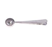 JINGYAN Cucchiaini da caffè 1Pcs Stainless Steel Coffee Spoon With Sealing Clip Ice Cream Tea Milk Powder Kitchen Accessories Wholesale(Silver)