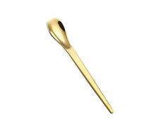JINGYAN Cucchiaini da caffè 304 stainless steel mini spoon ice cream fruit dessert tea rose gold coffee tableware(Gold)