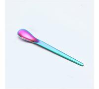 JINGYAN Cucchiaini da caffè 304 stainless steel mini spoon ice cream fruit dessert tea rose gold coffee tableware(Rianbow)