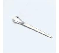JINGYAN Cucchiaini da caffè 304 stainless steel mini spoon ice cream fruit dessert tea rose gold coffee tableware(Silver)